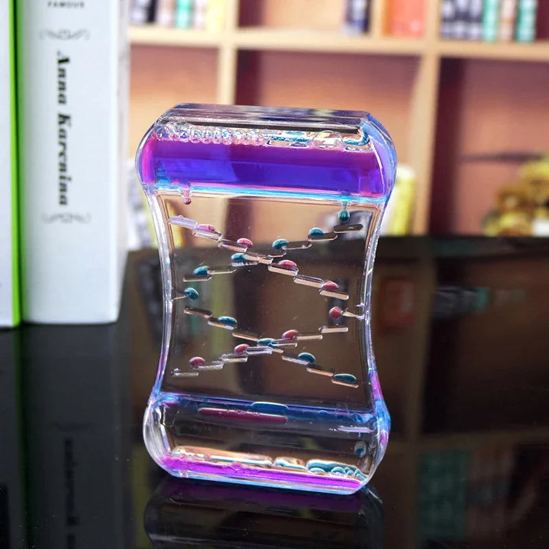 Rainbow Sensory Liquid Motion Bubbler Toy for Kids