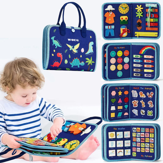 Montessori Busy Board for Toddlers — Fine Motor Activity Board