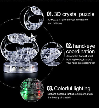 Glow-in-the-Dark Constellation Puzzle for Kids — 100 Pieces
