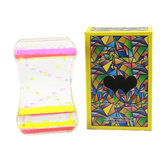 Rainbow Sensory Liquid Motion Bubbler Toy for Kids
