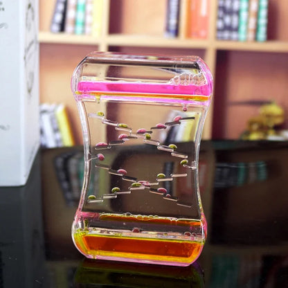 Rainbow Sensory Liquid Motion Bubbler Toy for Kids
